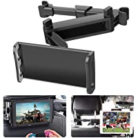 Zommuei Soporte Tablet Coche- Soporte Reposacabezas Asiento Trasero para automóvil 360° Rotación Soporte de Montaje…